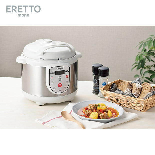 ≪33%OFF≫＜12周年感謝祭＞【ERETTO】 mono 電気圧力鍋3.0L　(ET-104)