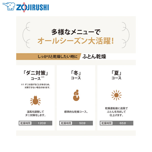【象印】ふとん乾燥機 ホワイト（RF-UA10-WA）