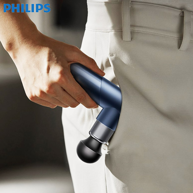 【PHILIPS】 スポーツミニ筋膜リリースガン   ダークブルー (PPM7501DB)