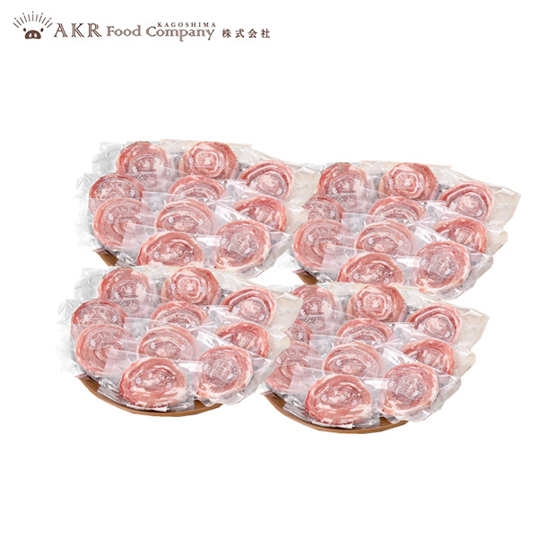＼1個あたり157円／【AKR Food Company】黒豚ロールステーキ　50g&times;40個セット