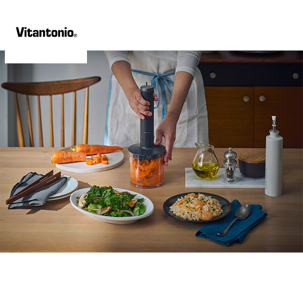 ＜春の家電フェア＞【ビタントニオ】ハンドブレンダー ブラック (VHB-30-K)