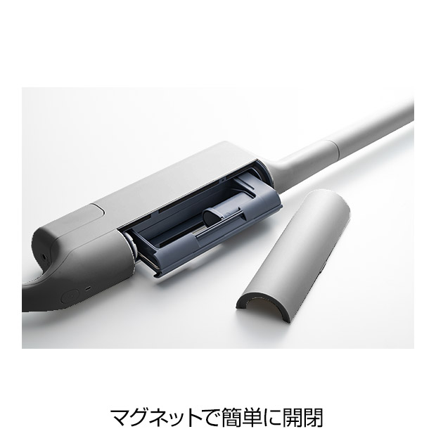 【プラスマイナスゼロ】カセット式コードレスクリーナー ブラウングレー（XJC-K210-TH）