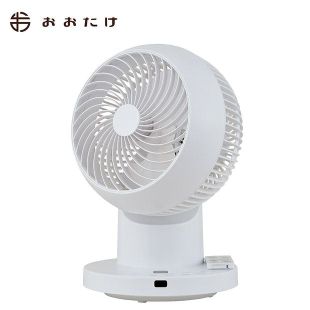 ＜12周年感謝祭＞【おおたけ】360゜フルリモコンDCサーキュレーター　ホワイト　(UF-DC155AFR-W)