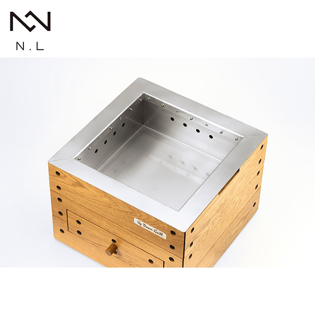 【乗富鉄工所】アップダウングリル ホワイトオーク