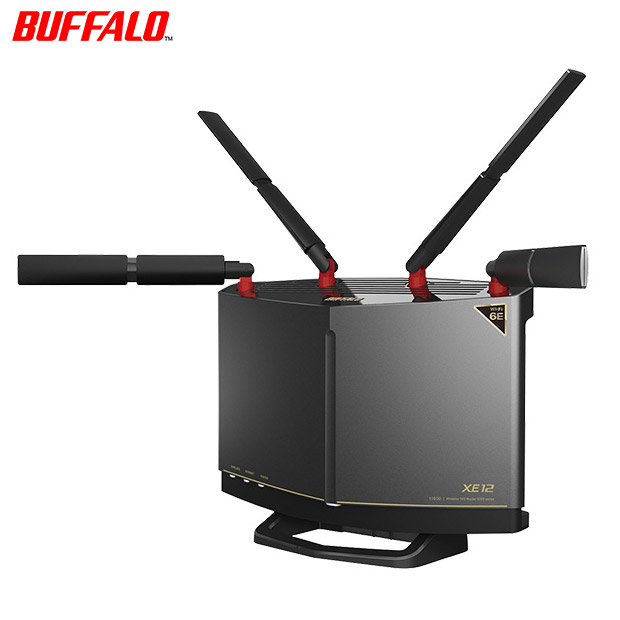 【BUFFALO】Wi-Fi 6E(11ax)対応トライバンドWi-Fiルーター 4803+4803+1147Mbps AirStation（WXR-11000XE12）