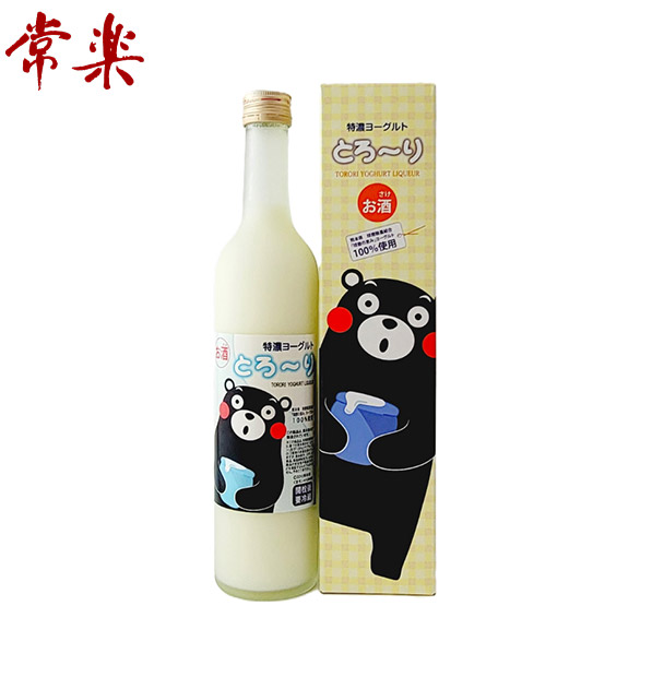 【常楽酒造】特濃ヨーグルト とろ～り くまモンデザイン  500mL  （化粧箱付）
