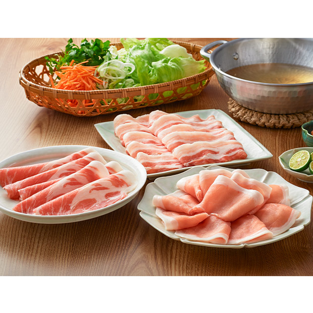 【早割】＜冬ギフト＞【南州農場】黒豚しゃぶしゃぶ3種食べ比べ（NNF-3362）