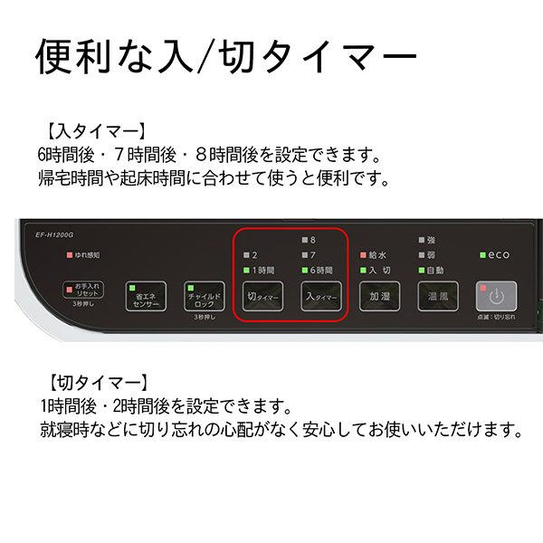 【ダイニチ】加湿セラミックファンヒーター (EF-H1200G-W)