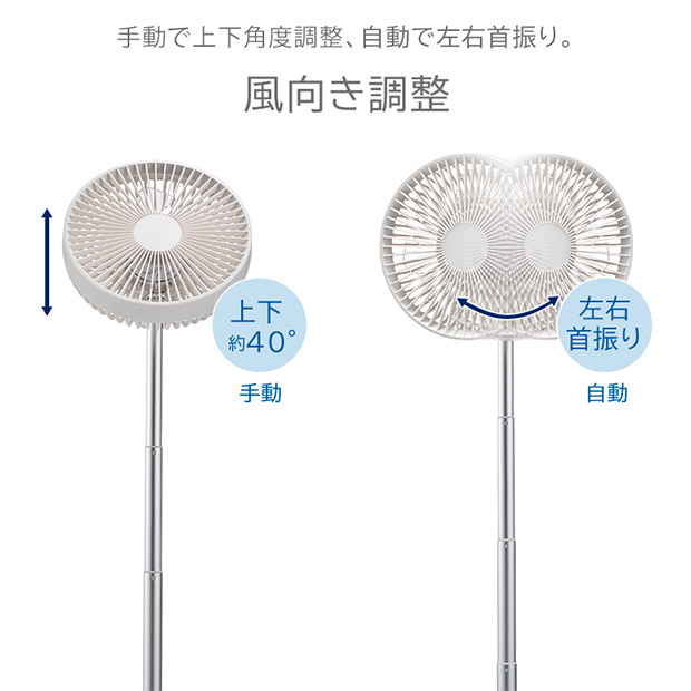 ＜春の家電フェア＞【ユアサプライムス】DCモーター コンパクトファン（YL-DCL170GM）