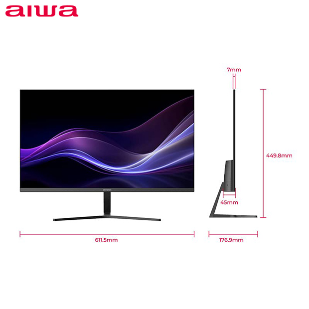 ＜ブラックフライデー＞【aiwa】27型 フルHD液晶ディスプレイ ブラック（JA3-DSP2702）