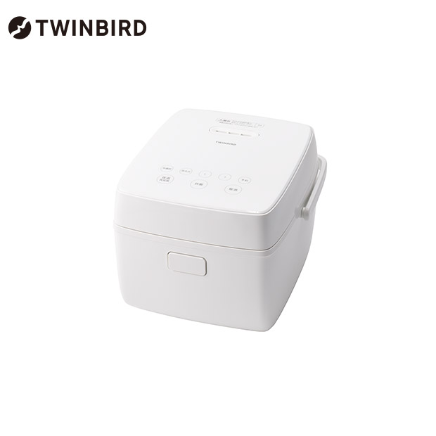 ＜春の家電フェア＞【ツインバード】3合IH炊飯器 ホワイト（RM-D793W）