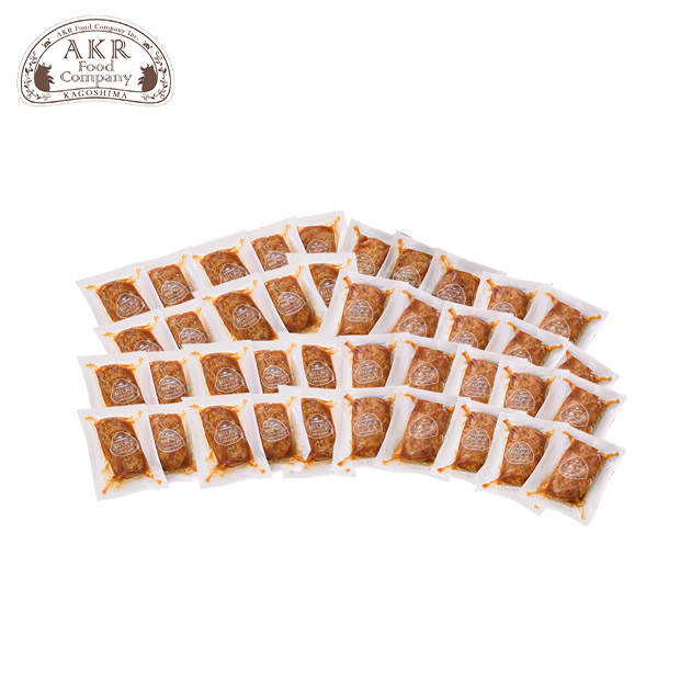 ＼1個あたり300円／【AKR Food Company】鹿児島県産 黒豚ハンバーグおろしソース 40個入り