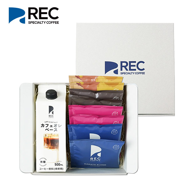 【REC COFFEE】カフェオレベースとコーヒーバッグのセット