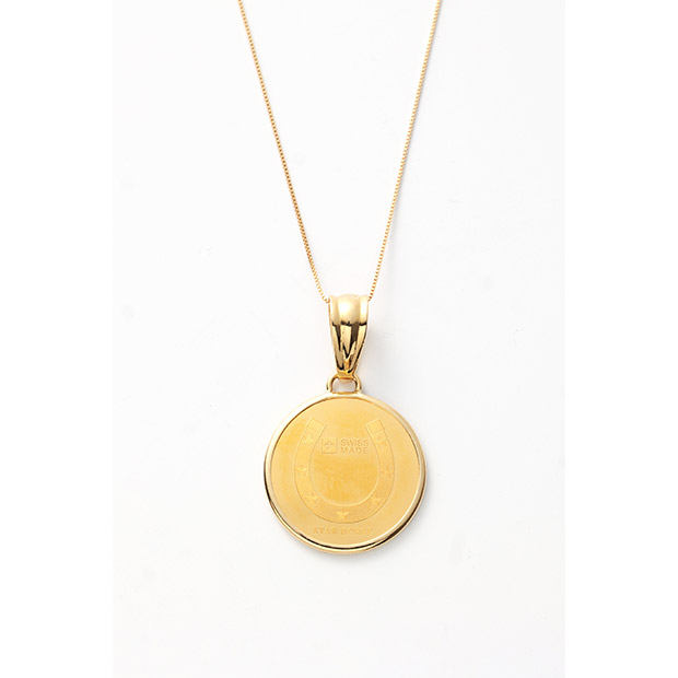 ≪62%OFF≫＜初売りセール＞24金 馬蹄コインネックレス