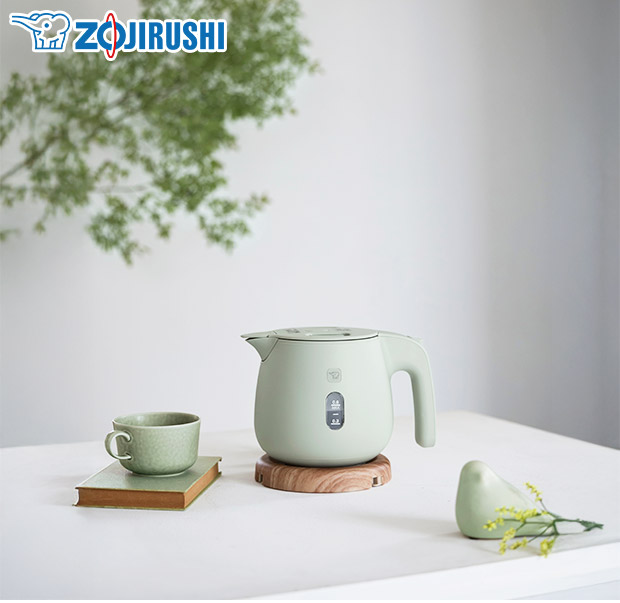 ＜春の家電フェア＞【象印】電気ケトル　0.6L　ダスティグリーン（CK-SA06-GZ）