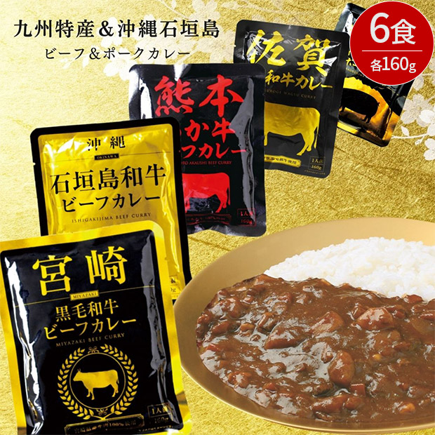 九州特産＆ 沖縄石垣島ビーフ＆ポークカレー（6284-35）