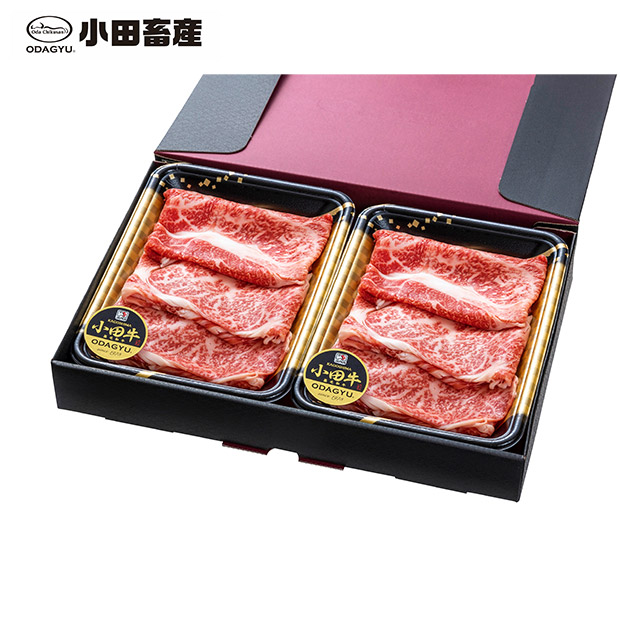 【小田畜産】鹿児島黒牛「小田牛」カタロースすきしゃぶ600g