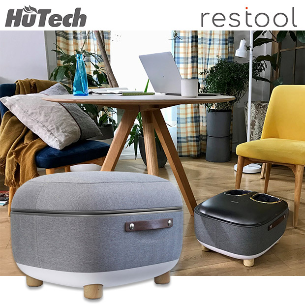 【ヒューテック】restool スツールフットマッサージャー アーバングレー  (HT-M210J)
