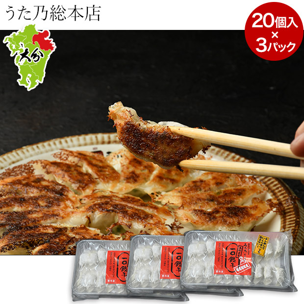【うた乃総本店】手づくり一口餃子 60個入