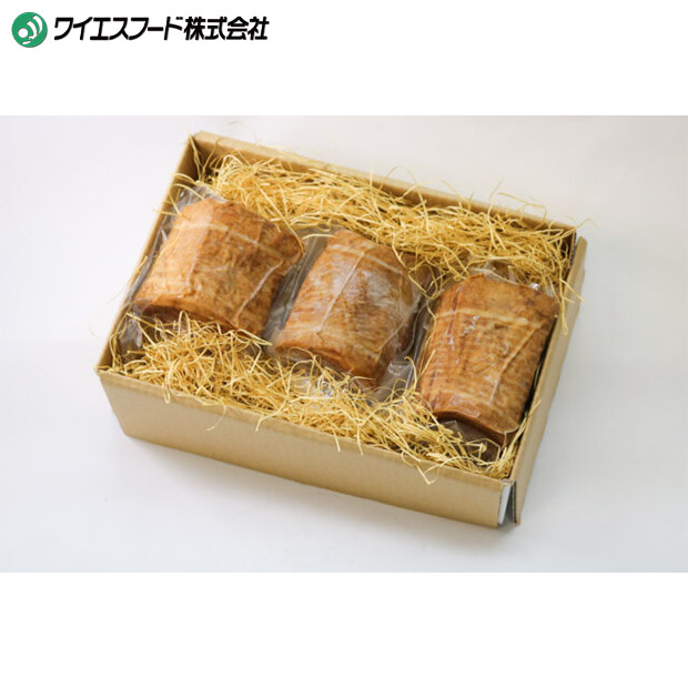 【ワイエスフード】筑豊らーめんお店の絶品焼豚3個セット