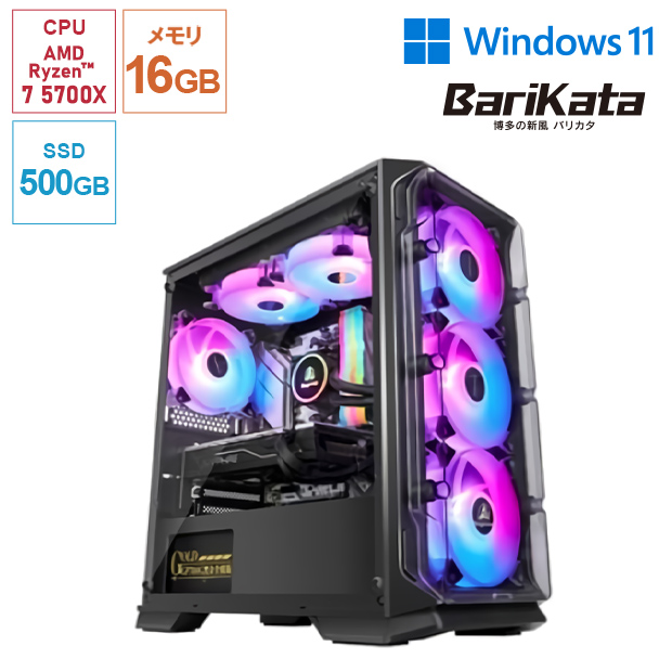 ＜PC新生活応援＞【BariKata Gaming】BTO デスクトップパソコン BariKata Gaming-418411