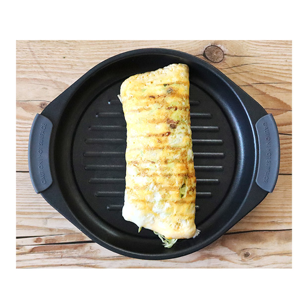 ＜ブラックフライデー＞【サクセスアジア】レンジクッキング丸鍋　ベージュ（SA037BG）