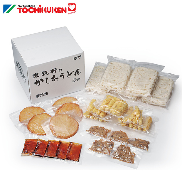 【東筑軒】駅のかしわうどん(ごぼう天・丸天) 5食入