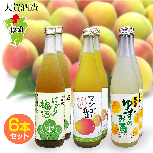 【大賀酒造】リキュール飲み比べセット 720ml×6本 (OGS-2)