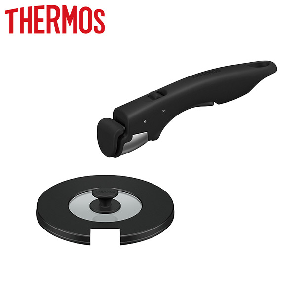 ＜ラス1セール＞【THERMOS】取っ手のとれるフライパン5点セットAB レッド (KSA-5B R)