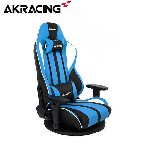 【AKRacing】極坐 V2 ゲーミングチェア／座椅子（ブルー）
