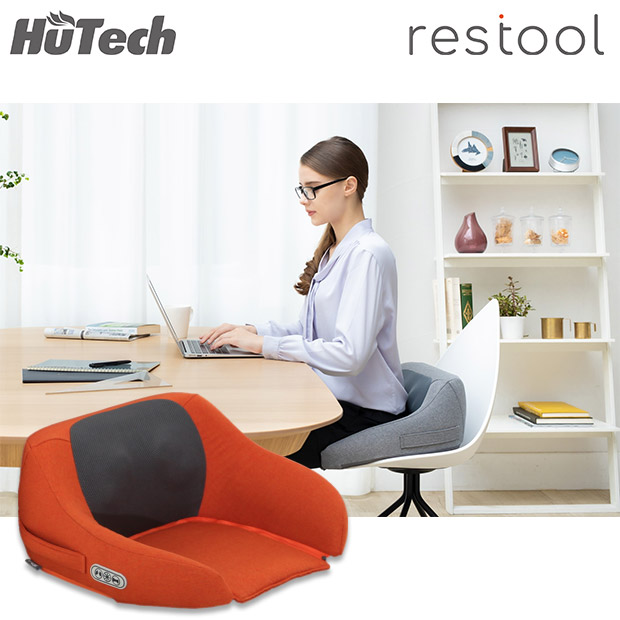 【ヒューテック】restool コンパクトシートマッサージャー パッションオレンジ (HT-4705J)