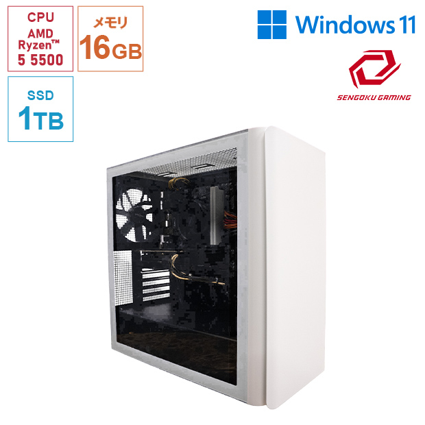 ＜PC新生活応援＞【Sengoku Gaming】オリジナルゲーミングPC エントリーモデル(SDPC-001)