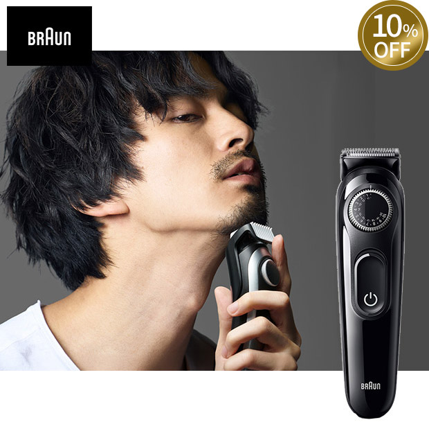 ≪10%OFF≫＜13周年感謝祭＞【ブラウン】ヒゲトリマー 電動バリカン  ブラック（BT3420）