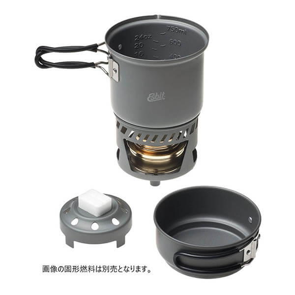 【Ｅｓｂｉｔ】エスビット 985ml クックセット アルコールバーナー付（ESCS985HA0）