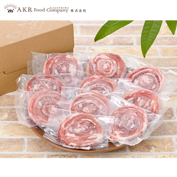 【AKR Food Company】黒豚ロールステーキ　50g×20個セット