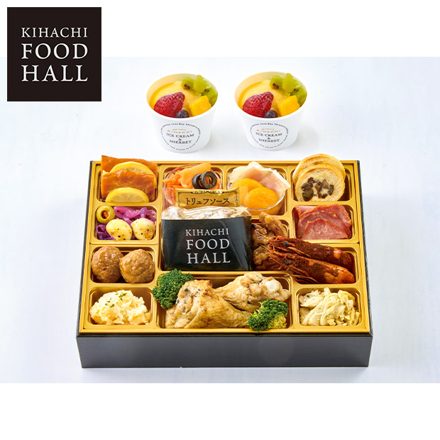 ＜超早得10/14(水)まで＞東京青山「KIHACHI」監修 KIHACHI FOOD HALL オードブル＆パフェアイス(W41-2C)