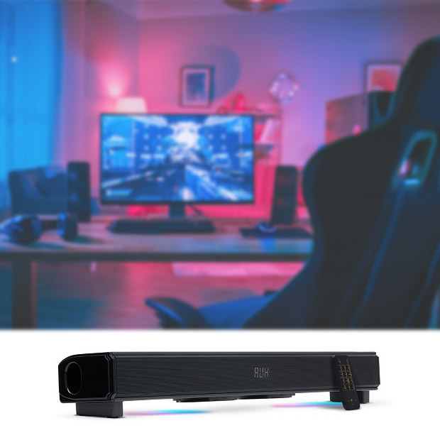 【プリンストン】ULTRAPLUS 2.1ch 40W RGB ゲーミングサウンドバー（UP-GSB-A）