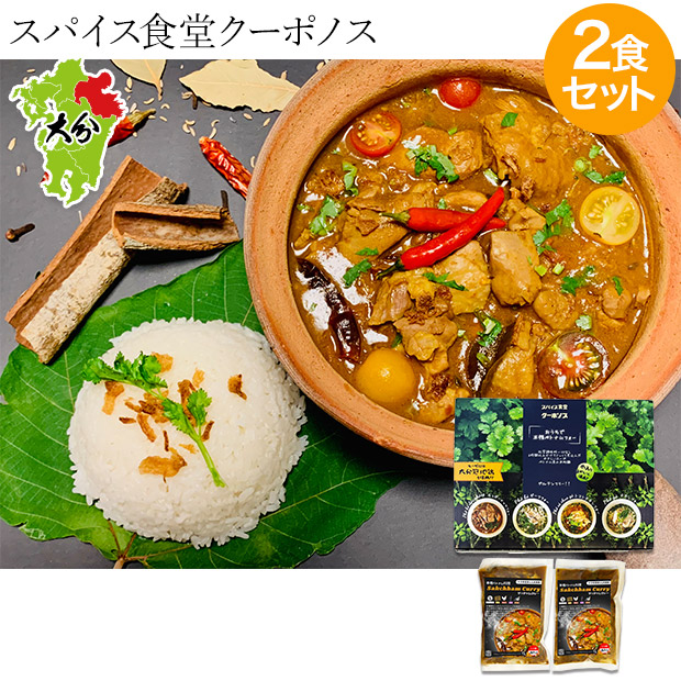 【スパイス食堂クーポノス】おうちで本格ベトナム料理  サッチャムチキンカレー2食セット