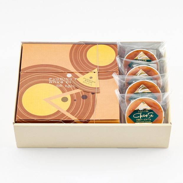 【菊家】ゆふいん創作菓子 ぷりんバーム＆半熟チーズケーキセット (冷凍)