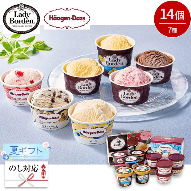 ＜夏ギフト＞「レディーボーデン」＆「ハーゲンダッツ」アイスセット(HLD-K2)