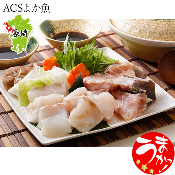 【ACSよか魚】幻の極上天然クエ鍋（ちゃんぽん麺付き）