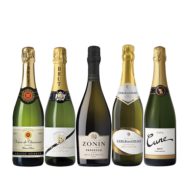 ＜夏ギフト＞厳選辛口スパークリング 750mL&times;5本セット（15511）