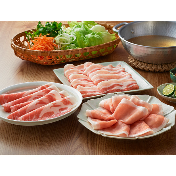 【期間限定価格】＜冬ギフト＞【南州農場】黒豚しゃぶしゃぶ3種食べ比べ（NNF-3362）