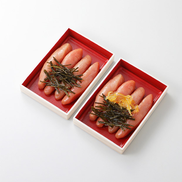 【丸朝水産】柚子昆布漬け・昆布漬け 辛子明太子セット