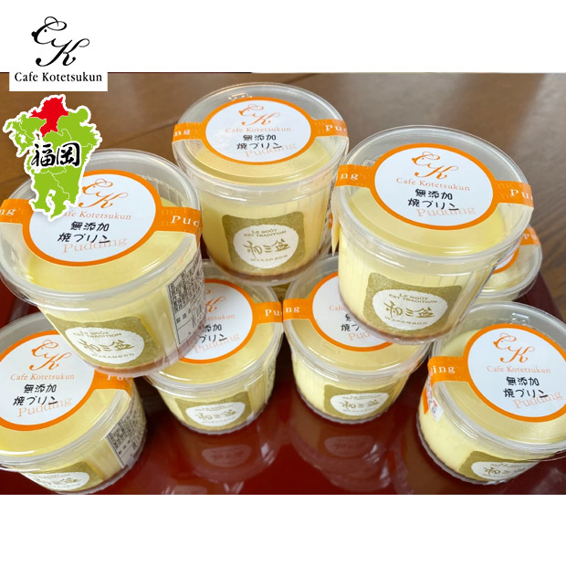 【カフェコテツクン】和三盆無添加コテツプリン1０個セット