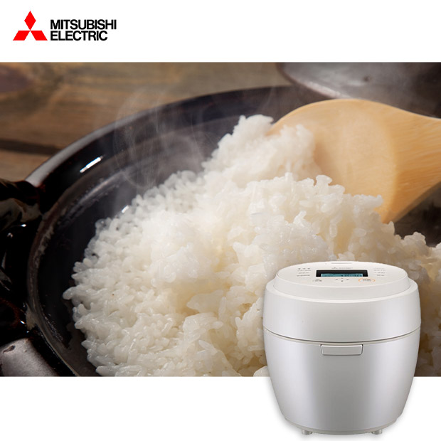 【三菱電機】ジャー炊飯器 5.5合 白真珠（NJ-BW10G-W）