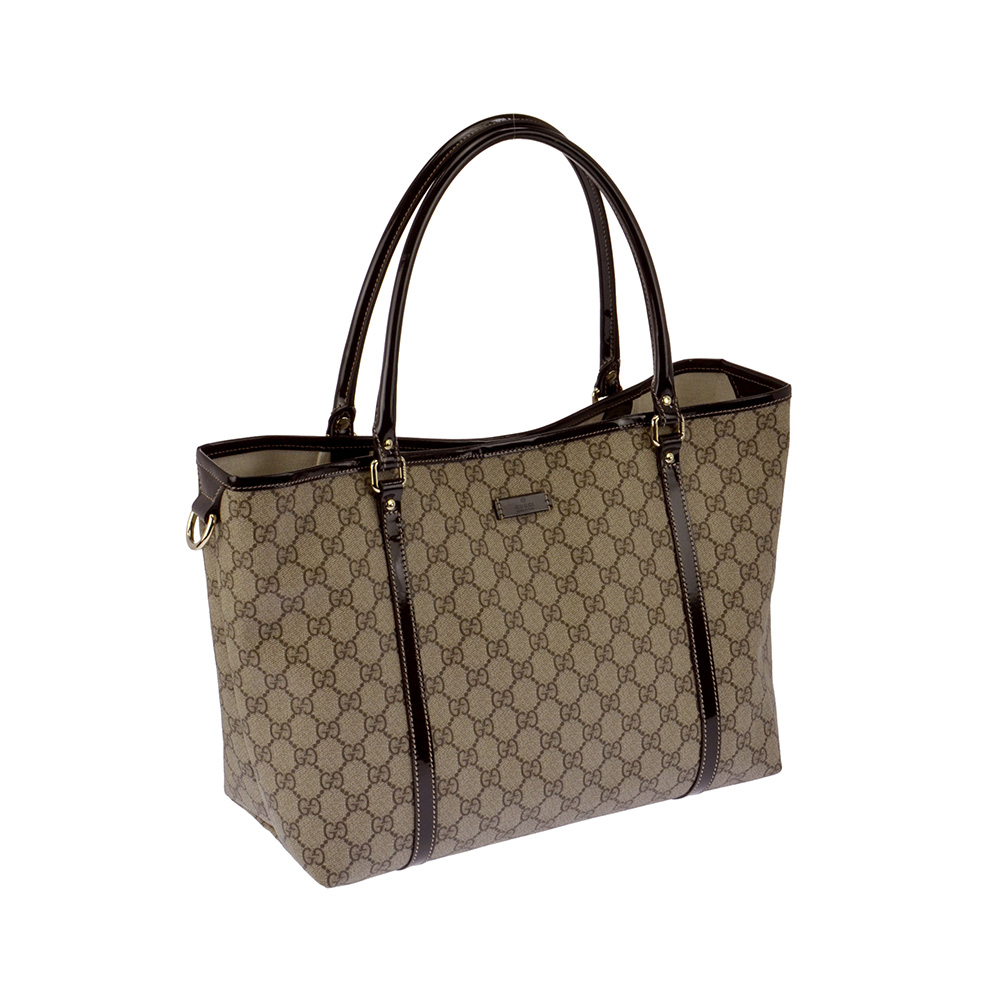 【GUCCI】ジョイ ＧＧスプリーム トートバッグ ベージュ /ブラウン（197953-KLQ5G）