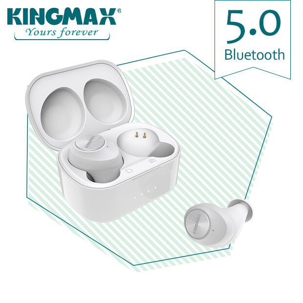 【KINGMAX】ワイヤレスイヤホン JoyBuds 511 ホワイト (KMJB511WE)