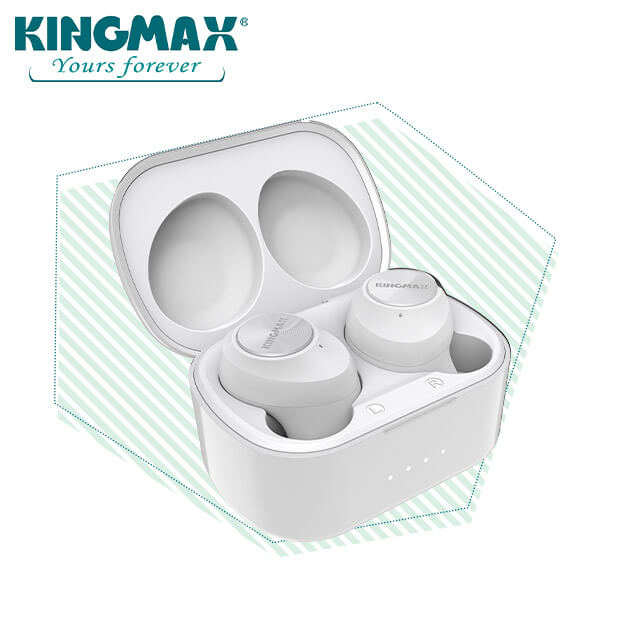 【KINGMAX】ワイヤレスイヤホン JoyBuds 511 ホワイト (KMJB511WE)