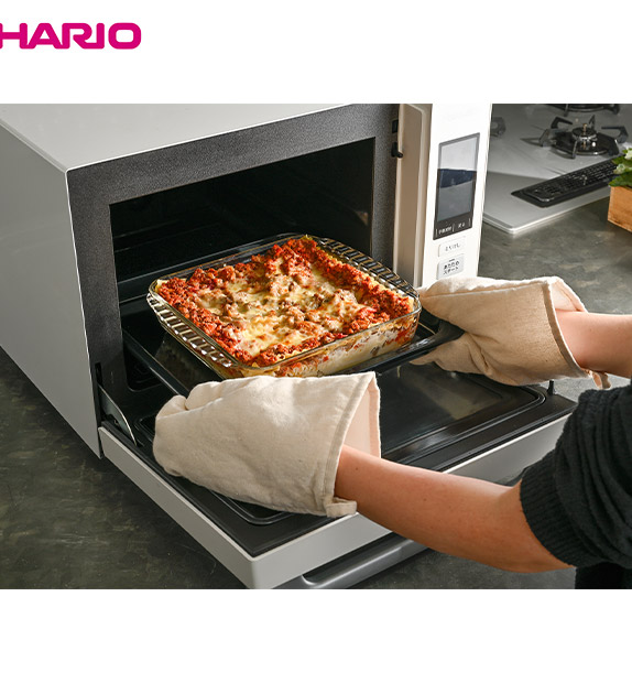 ＜新生活応援＞【HARIO】スタッキング耐熱ガラスコンテナ・スクエア　7個セット
